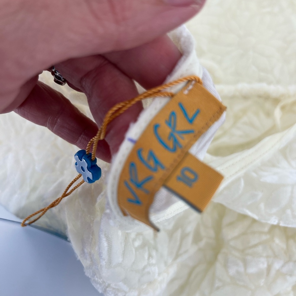 Sheer Cream Maxi Dress VRG GRL - Picture 14 of 16